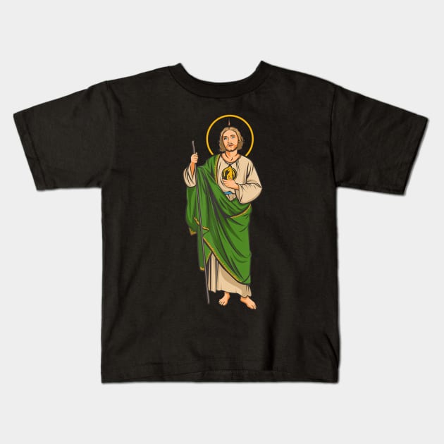 San judas tadeo, santo de las causas difíciles Kids T-Shirt by Tianna Bahringer